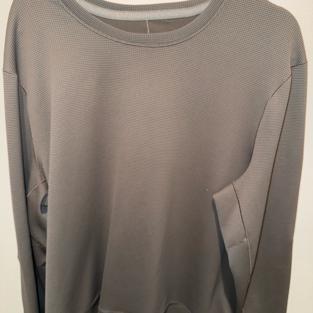 lululemon athletica - Stitch Crew - Gray Long Sleeve Tee - men’s large